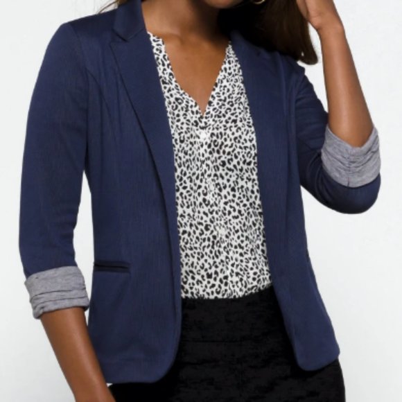 Skies Are Blue Jackets & Blazers - SKIES ARE BLUE Asa Knit Blaze